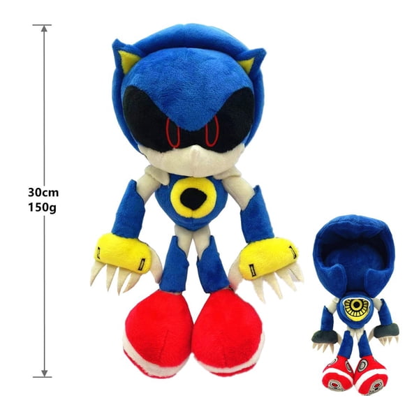 Supersonic Mouse Supersonic Sonic Plush Toy Q Version Metal Sonic 11.82 inch Children'S Playmates Plush Doll For Boys and Girls Home Decoration