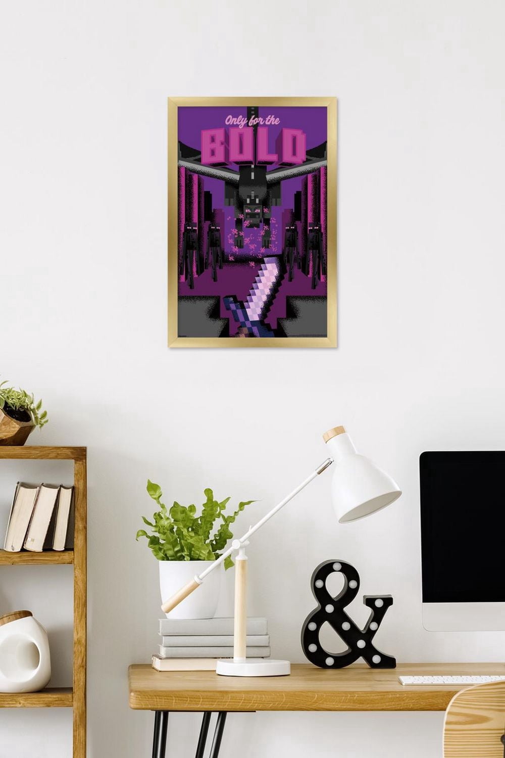 Minecraft: Discover - Only For The Bold Wall Poster