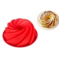 thumbnail image 3 of DIY Silicone Spiral Chiffon Cake Mold Biscuit Cake Cookies Baking Tool 7.5inch Random Color, 3 of 5