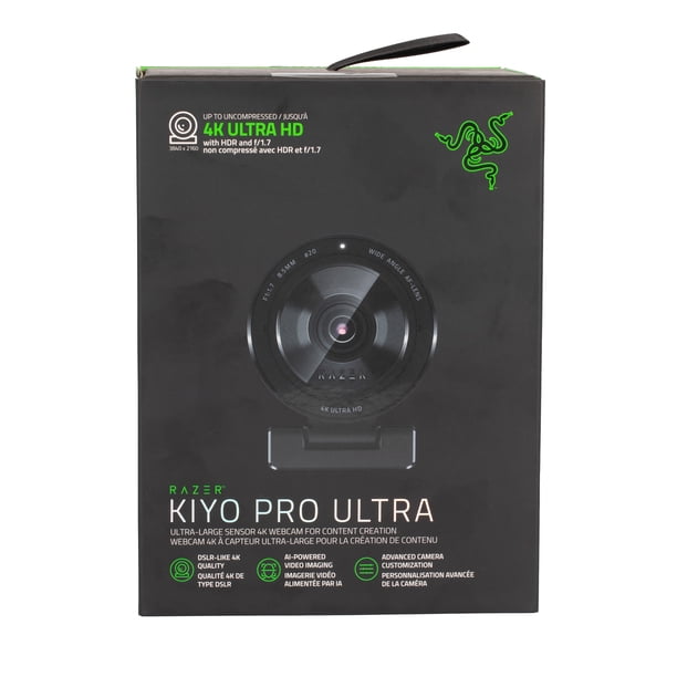 Razer Kiyo Pro Ultra 4K Webcam – Large Sensor, Auto Light