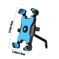 thumbnail image 3 of U-847 Blue Motorcycle Phone Rack Mirror Model With Secure Grip Non Slip Pads For Cycling Navigation Usb Charging Port Unobstructed One Handed Operation, 3 of 6