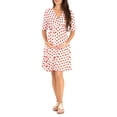 thumbnail image 1 of Nituyy Robe de Maternité pour Femmes Décontractée à Col en V à Pois/imprimé Floral à Manches Mi-Longues Robe pour Grossesse Vêtements Séance Photo, 1 of 6