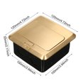 thumbnail image 2 of Labymos DT-T01 All-Copper Arc Waterproof Floor Socket Damping Luxury Multifunctional Hidden Floor Socket Slow Pop-Up, 2 of 6
