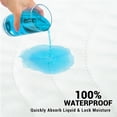 thumbnail image 4 of Hitime Heavy Absorbency Quilted Waterproof Underpads for Bedwetting Incontinence 4-Layer Washable Pads Size 34"x36" 2 Pack, 4 of 11