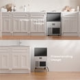 thumbnail image 2 of Coolake 200lbs/24H Commercial Ice Maker Machine with 50lbs Ice Storage,  Stainless Steel Under Counter ice Machine, Air Cooled, 115v, 2 of 7
