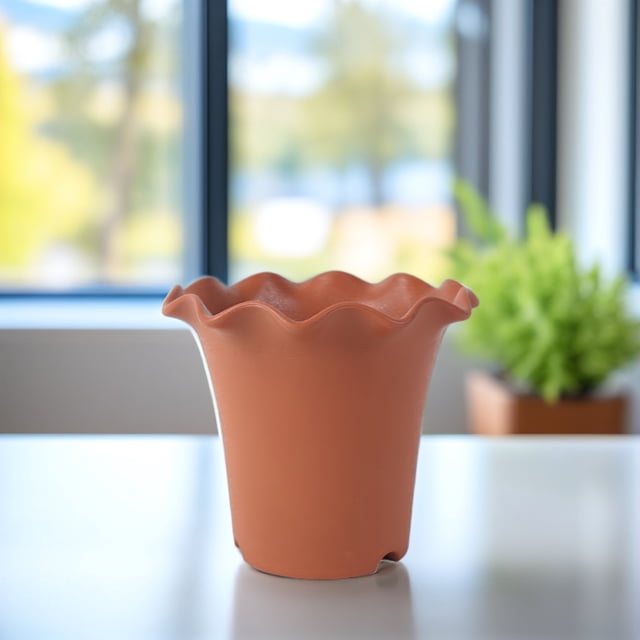 UPGRATOR 4pcs Square Plant Pot Breathable PP Resin For Outdoor Patio