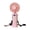 🔥 Pink, variant on Sentmoon Travel Fan Portable Fan Portable Handheld Fan Rechargeable Mini Fan with Digital Display 3 Speed Small Fan for Travel Office Outdoor