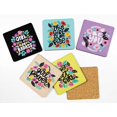 thumbnail image 2 of Inkdotpot Set of 6 Drink Coasters DecorativeNon,SlipCork Base4-inch Square PrintedCoastersEasy Clean- feminist quotes, 2 of 8