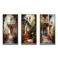 thumbnail image 2 of Designart « Country Cottage Entry Rustic Charm II » Ensemble d'Art Mural Encadré de Ferme, Ensemble de 3 - Ensemble de Toiles à Cadre Campagnard Blanc pour Déco de Salon, 2 of 6