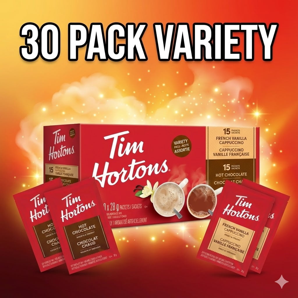 Tim Hortons Hot Chocolate and French Vanilla Cappuccino Variety