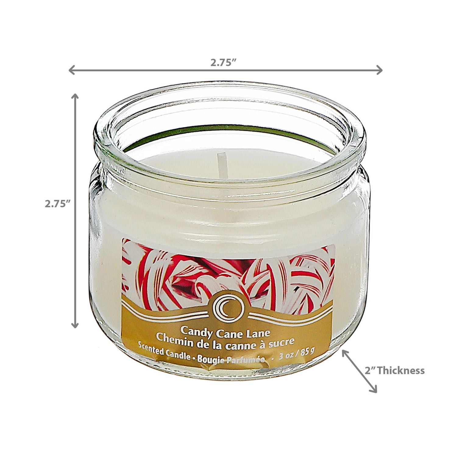 Christmas 3 Oz Oz Parfumés Bandle Candle Candy Cane Lane - Ensemble De 4