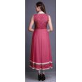 thumbnail image 4 of Bimba Robe Anarkali Rose d'Art et d'Artisanat pour Femmes, Kurti Imprimée Ethnique Indienne, Longue Kurta, Robe de Soirée, Moyen, 4 of 6
