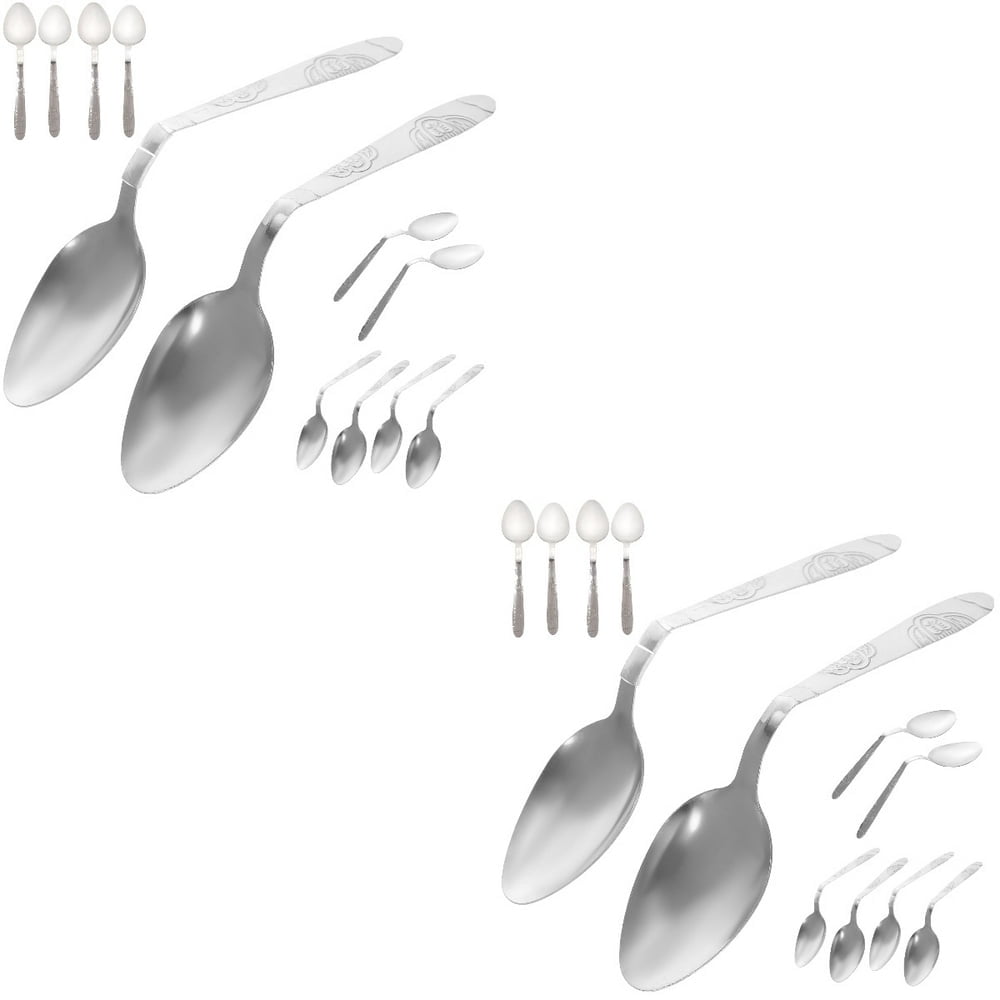 QUTETN2 PCS Cuillère à Courber l'Esprit Cuillères Magicien Enfant Tout-Petit Argent