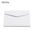 thumbnail image 3 of Unique Bargains Blank Small Items Storage Card Holder Mini Envelopes, White, 100 Pack, 3 of 6