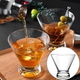 thumbnail image 2 of Cocktail Glasses Set, Yoaney Transparent Stemless Martini Glass Reusable Plastic Wine Glass Set Suitable for Bar Party, A, 2 of 9