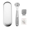 thumbnail image 2 of Dead Skin Remover Non Slip Handle Portable Stainless Steel Exfoliation Foot Rasp 3 Piece, 2 of 8