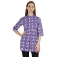 thumbnail image 1 of Moomaya Tunique en Coton Imprimé pour Femmes, Col Mandarin, Tenue Ethnique, Kurti à Épingles, 1 of 7