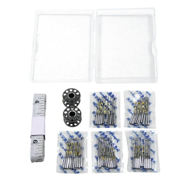 Aiguille pour Machine à Coudre Ensemble de 8 Pcs/ Aiguilles pour Machine à Point Régulier/5 Tailles Variées pour Machine à Coudre à la Maison Compatible avec Singer Brother Old Sewing Machine