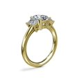 thumbnail image 3 of 1.20 Carat Excellent Radiant Cut Real Diamond New Design Three Stone Ring for Wedding Solid 18K Yellow Gold Size 11, 3 of 8