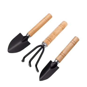 9 Mini Garden Tool Hand Planting Tools Small Shovel Rake Spade Wood Handle Planting Tools