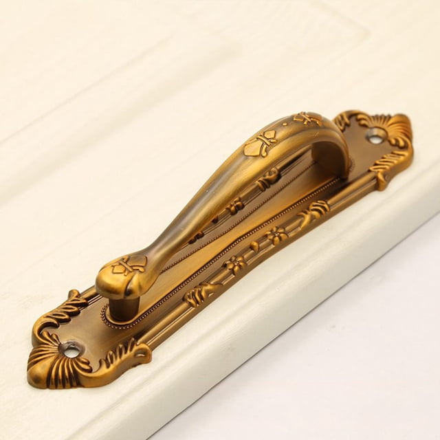 Heavy Barn Door Handle Wooden Door Antique Copper Exposed Large Handle
