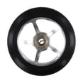 thumbnail image 4 of GLFILL Roues PU de Trottinette Électrique 100 mm avec Roulements Moyeu de Roue en Alliage d'Aluminium pour Trottinette Électrique Haute Élasticité Roue avant Arrière Argent et Noir, 4 of 9