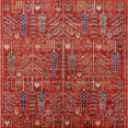 thumbnail image 1 of Ahgly Company Machine Washable Indoor Square Industrial Modern Red Area Rugs, 4' Square, 1 of 7