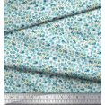thumbnail image 2 of Soimoi Modal Satin Fabric Floral Shirting Print Sewing Fabric Yard 42 Inch Wide, 2 of 3
