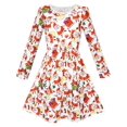 thumbnail image 1 of Girls Dress Red Santa Gift Box Christmas Socks Long Sleeve 4 Years, 1 of 7