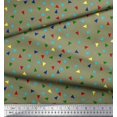 thumbnail image 2 of Soimoi Satin Silk Fabric Dot & Triangle Geometric Printed Craft Fabric by The Yard 42 Inch Wide, 2 of 3