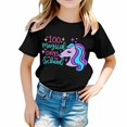 thumbnail image 1 of TZEWGL Chemise Mignonne pour Fille Garçon Imprimé Col Rond Manches Courtes Ample pour Bébés Taille 4-5T, 1 of 4