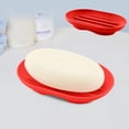 thumbnail image 4 of Soap Drainer Box, Non-Slip Silicone Soap Holder, Bathroom Soap Tray with Drain Holes, Compact Soap Dish for Countertop, Shower, Kitchen, Easy to Clean, Neat Decor, Space-Saving Design, 4 of 6