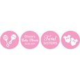 thumbnail image 2 of Darling Souvenir Candy Chocolate Labels Twins Sisters Custom Stickers 190 Pcs-Light Pink, 2 of 2