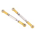thumbnail image 2 of Steering Shaft Tie Rod, 2Pcs Steering Rear Suspension Arm Tie Rod Refined Appearance Reduce Bumps Wear Resistant  For JLB 1/10 Racing Big Foot Truck Gold, 2 of 8