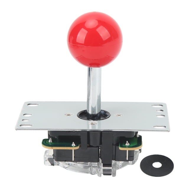 Manette de Jeu Arcade Joystick Bricolage Jeu d'Arcade Bâton de Combat Pièces de Rechange Broche Carte de Circuit avec Tête à Bille Rouge