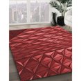 thumbnail image 3 of Ahgly Tapis Rectangulaire Lavable en Machine Rouge Tomate, 6 Pieds x 9 Pieds, 3 of 7