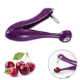 thumbnail image 4 of Oleegame 2PC Vegetable Peeler Stainless Steel Cherries Purple Gadget Kitchen Portable Utility Denucleator Kitchen，Dining & Bar Purple, 4 of 9