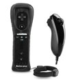 thumbnail image 1 of Manette de Jeu WII 2 en 1 avec Accélérateur Intégré pour Console WII (Noir), 1 of 7
