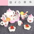 thumbnail image 2 of Mini Ensemble de Thé en Bois Tasse Jouet Théières Plateau pour Enfants Cuisine Jeu de Rôle, 2 of 8