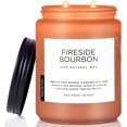 thumbnail image 1 of M&SENSE Fireside Bourbon Candles Strong Scented, 2 Wick Jar Candle 19.4oz 110 Hour Long Lasting, Organic Natural Soy Wax Candle for Bedroom Kitchen Home Decor, Warm Housewarming Candle Gift MSS603L08, 1 of 8