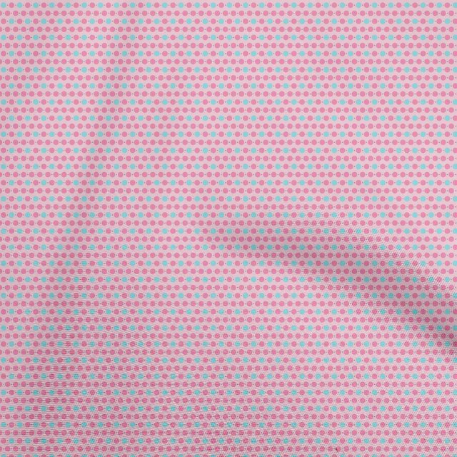oneOone Polyester Spandex Light Pink Fabric Dot Sewing Craft Projects Fabric Prints By Yard 56 Inch Wide