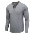 thumbnail image 5 of KIHOUT Spring Winter Sweatshirts for Men, Men Long-Sleeve Beefy Muscle Basic Solid Pure Color Blouse Tee Shirt Top Long Sleeve Round-Neck Blouses &, Size S-2XL, 5 of 5