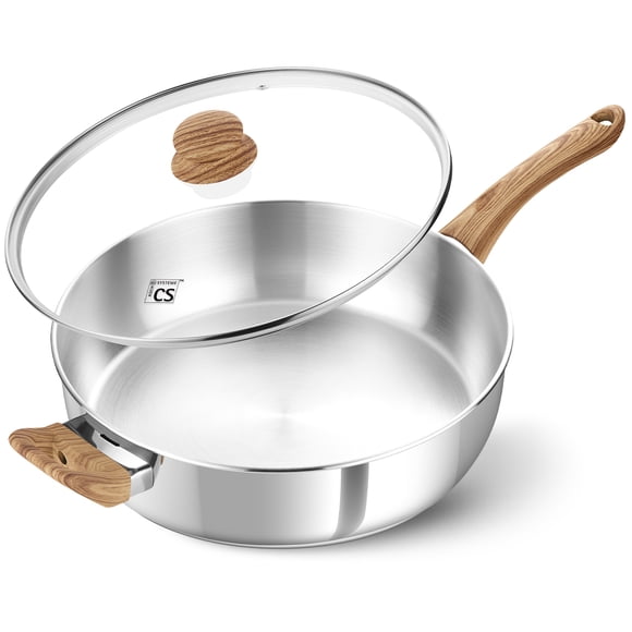 Koch Systeme CS 12 Inch Stainless Steel Deep Frying Pan