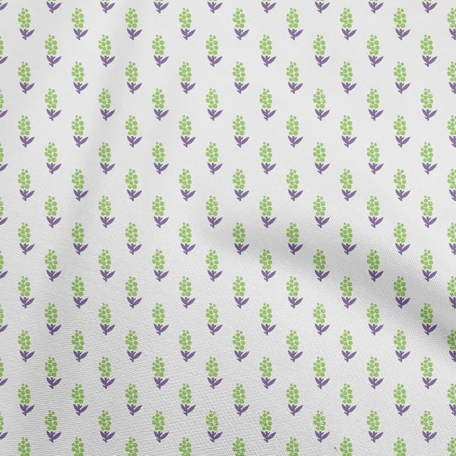 oneOone Cotton Flex Green Fabric Dot Craft Projects Decor Fabric Printed By The Yard 40 Inch Wide