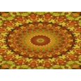 thumbnail image 1 of Ahgly Company Tapis d'Intérieur Rectangulaire Transitionnel Jaune Lavable à la Machine, 5 Pieds x 8 Pieds, 1 of 7