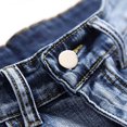 thumbnail image 4 of Teissuly Summer Shorts Discount Men's High-end Ripped Personality Camouflage Stitching Trend Shorts, 4 of 8