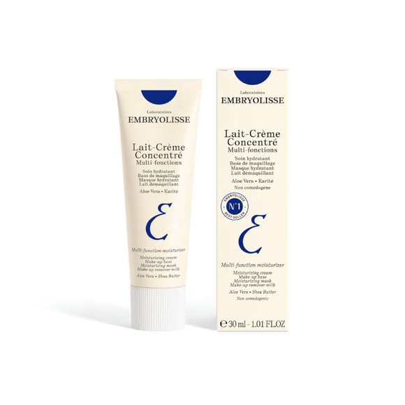 Embryolisse Lait-Crème Concentré, Multifunction Daily Moisturizer, Primer, and Makeup Remover, Suitable for All Skin Types. French Face Cream With Shea Butter & Aloe Vera - 30ml