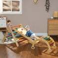 thumbnail image 2 of Qaba 5 in 1 Pikler Triangle Set with Ladder, Ramp, Arch, Multicolour, 2 of 10