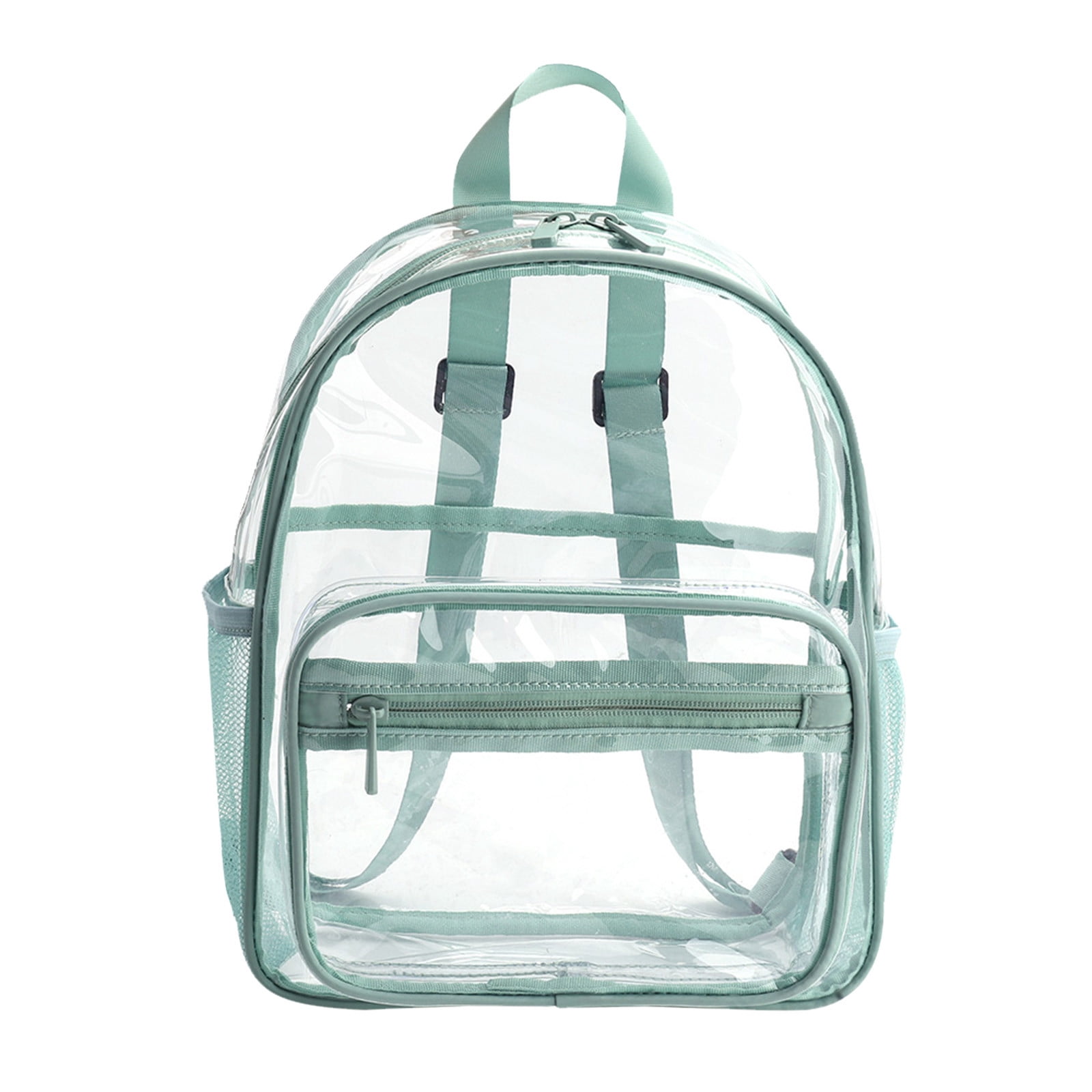 LSLJS Clear Backpack for School, Transparent Bookbag PVC Large Capacity Transparent Backpack School Bag Beach Bag for College Work Travel Festival