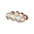 thumbnail image 2 of Fwttom Ceramic Egg Tray, Egg Tray Ceramic Material Sauces Snack Tray Dividing Plates Tableware Kitchen Supplies, 2 of 6